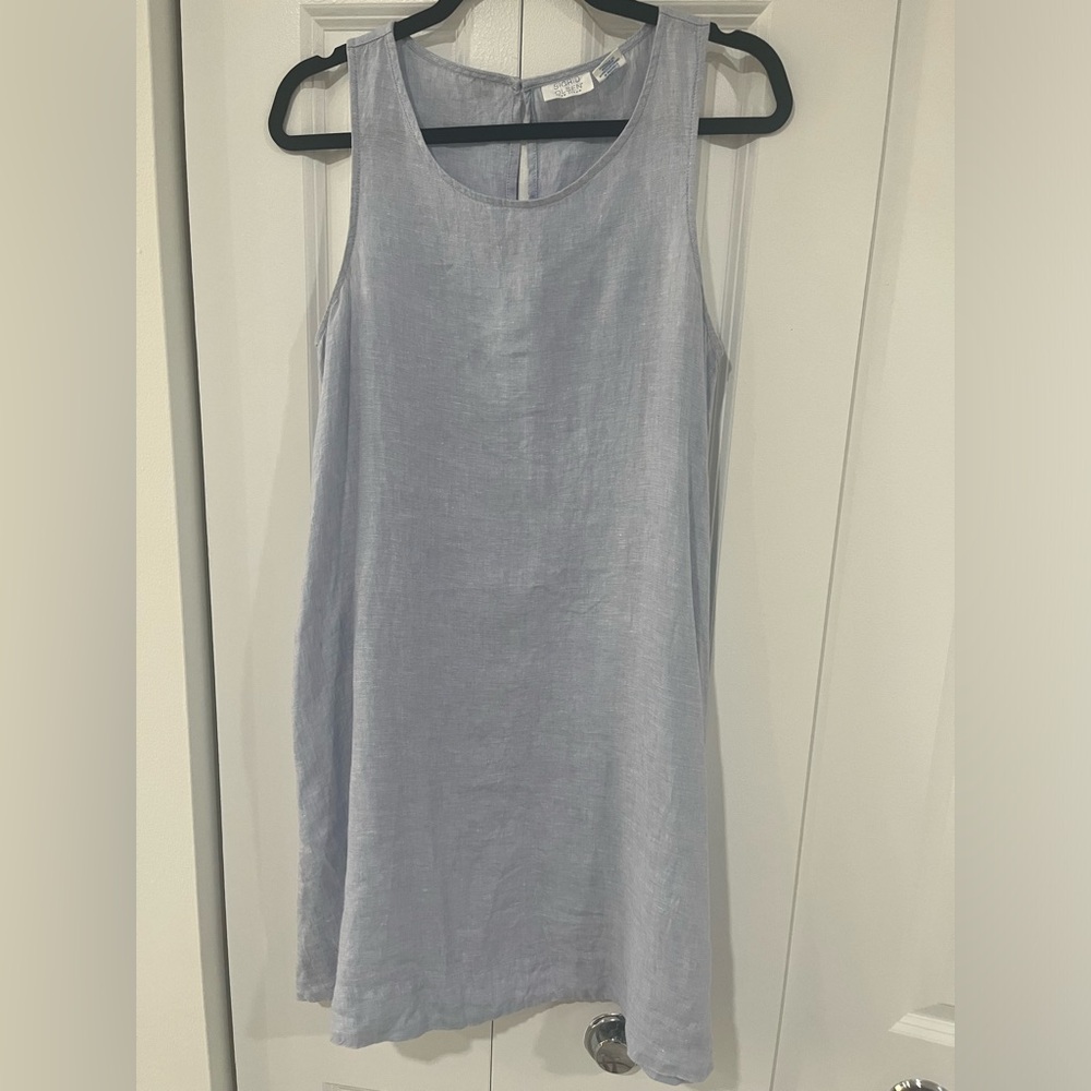 Ingrid Olsen Blue Linen Dress